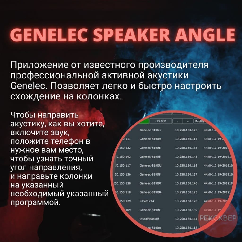 Программа GENELEC SPEAKER ANGEL