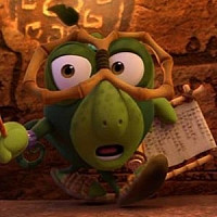 Шустряк озвучивал фильм Смешарики. Легенда о Золотом драконе