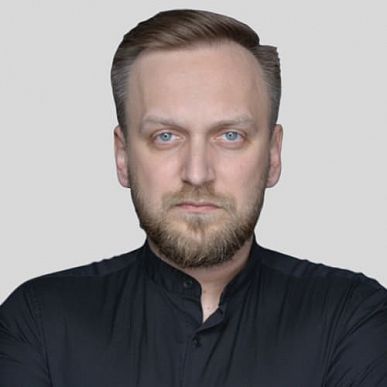 Диктор Владимир Паляница, на фото диктор Евгений Вальц