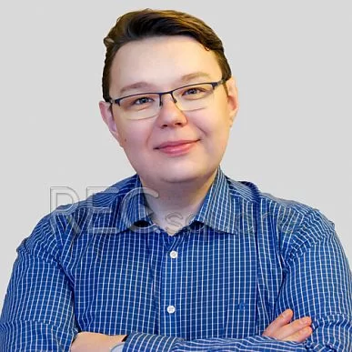 На фото диктор Диомид Виноградов